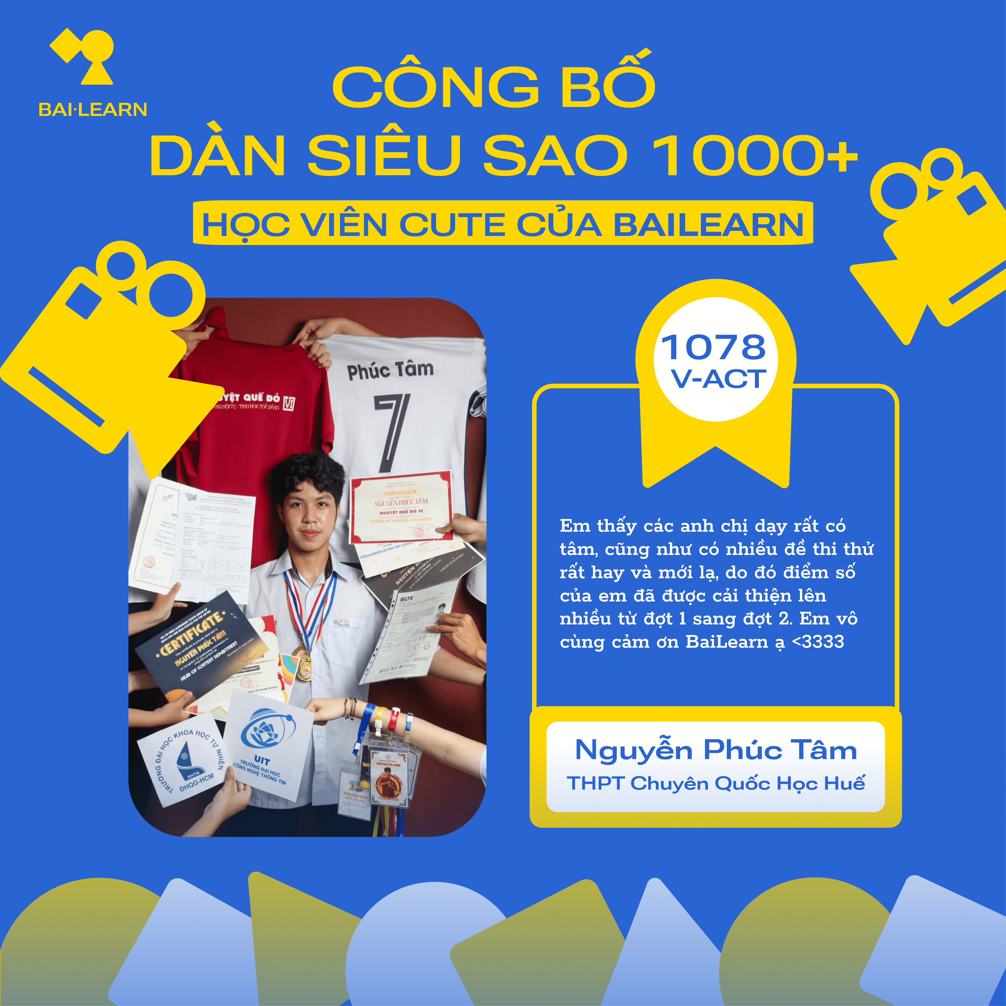 Công bố điểm 1000+